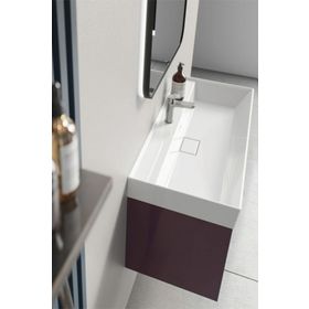 Turkuaz Cerastyle Sharp 60 cm Etajerli Lavabo