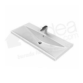 Turkuaz Elite Etajerli 100 cm Lavabo