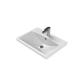 Turkuaz Elite Etajerli 60 cm Beyaz Lavabo