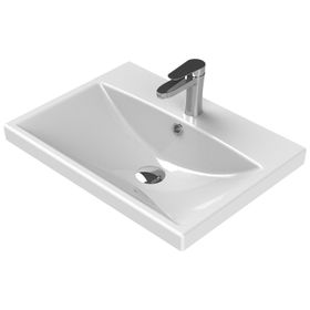 Turkuaz Elite Etajerli 60 cm Beyaz Lavabo