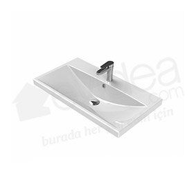 Turkuaz Elite Etajerli 80 cm Lavabo