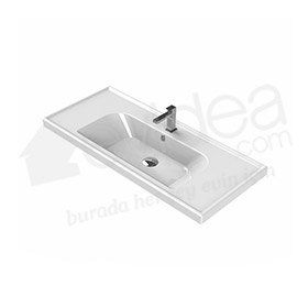 Turkuaz Frame Etajerli 100 cm Lavabo -
