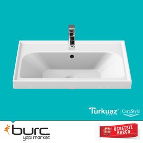 Turkuaz Frame Etajerli 80 cm Lavabo
