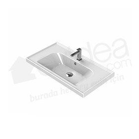 Turkuaz Frame Etajerli 80 cm Lavabo