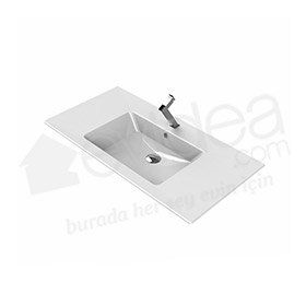 Turkuaz Ibiza Etajerli 101 cm Lavabo