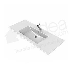 Turkuaz Ibiza Etajerli 121 cm Lavabo
