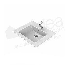 Turkuaz Ibiza Etajerli 61 cm Lavabo
