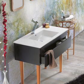 Turkuaz Ibiza Etajerli 91 cm Lavabo