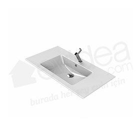 Turkuaz Ibiza Etajerli 91 cm Lavabo