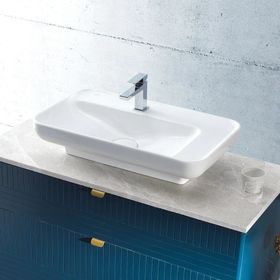 Turkuaz Lal Tezgah Üstü 70 cm Lavabo
