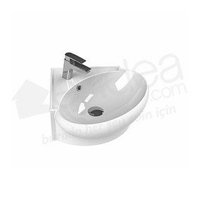 Turkuaz Mini Köşe Lavabo 45 Cm