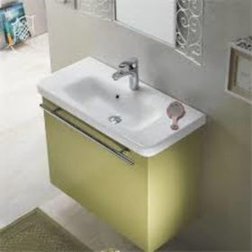 Turkuaz Noura Etajerli Dar 80 cm Lavabo