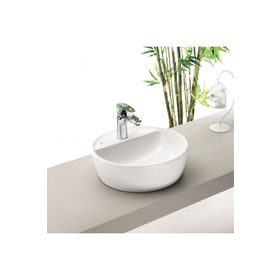 Turkuaz One 42 cm Tezgah Üstü Delikli Lavabo