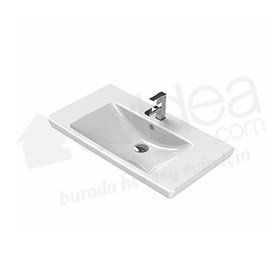 Turkuaz Porto Etajerli 85 cm Lavabo