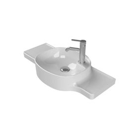 Turkuaz Seramik 100x37.5 cm Cerastyle Harmony Etajerli Lavabo