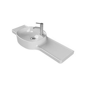 Turkuaz Seramik 100x37.5 cm Cerastyle Harmony Etajerli Lavabo