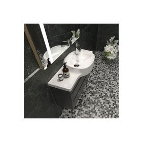 Turkuaz Seramik 100x37.5 cm Cerastyle Harmony Etajerli Lavabo