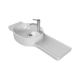 Turkuaz Seramik 100x37.5 cm Cerastyle Harmony Etajerli Lavabo