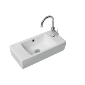 Turkuaz Seramik 25x50 cm Batarya Deliği Sağdan Cerastyle City Lavabo