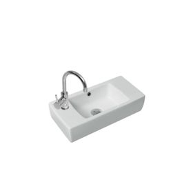Turkuaz Seramik 25x50 cm Batarya Soldan Delikli Cerastyle City Lavabo