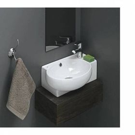 Turkuaz Seramik 28x45 cm Turkuaz Cerastyle Banyo,karavan Mini Küçük Köşe Lavabo