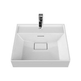 Turkuaz Seramik 48x48 cm Cerastyle Etajer Uyumlu Sharp Damlalıklı Lavabo