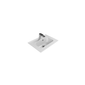 Turkuaz Seramik 50x36 cm Cerastyle Blue Etajer Uyumlu Damlalıklı Lavabo
