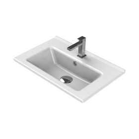 Turkuaz Seramik 55x36,5 cm Turkuaz Cerastyle Arte Etajer Uyumlu Mini Lavabo