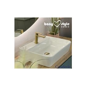 Turkuaz Seramik 55x45 cm Batarya Delikli Cerastyle One Lavabo