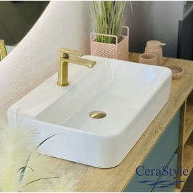 Turkuaz Seramik 60x42 cm Cerastyle Hera Tezgah Üstü Lavabo