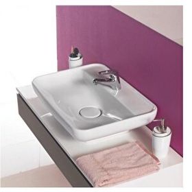 Turkuaz Seramik 60x42 cm Turkuaz Cerastyle Lal Serisi Tezgah Üstü Çanak Lavabo