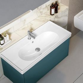 Turkuaz Seramik 60x45 cm Cerastyle Arya Etajer Uyumlu Damlalıklı Lavabo