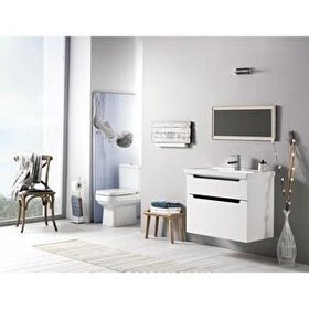 Turkuaz Seramik 60x45 cm Turkuaz Cerastyle Frame Etajer Uyumlu Damlalıklı Lavabo