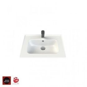 Turkuaz Seramik 60x47 cm Cerastyle Blue Etajer Uyumlu Damlalıklı Lavabo