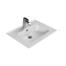 Turkuaz Seramik 60x47 cm Cerastyle Blue Etajer Uyumlu Damlalıklı Lavabo