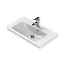 Turkuaz Seramik 65x38 cm Cerastyle Porto Etajer Uyumlu Lavabo