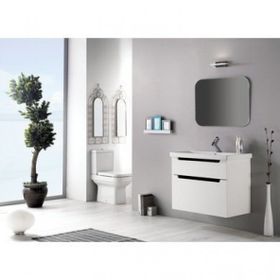 Turkuaz Seramik 70x45 cm Cerastyle Elite Etajer Uyumlu Damlalıklı Lavabo