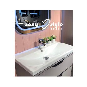 Turkuaz Seramik 70x45 cm Cerastyle Elite Etajer Uyumlu Damlalıklı Lavabo