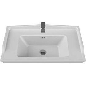 Turkuaz Seramik 80x48 cm Turkuaz Cerastyle Kapadokya Etajer Uyum Damlalıklı Lavabo