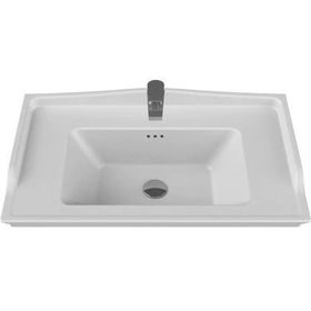 Turkuaz Seramik 80x48 cm Turkuaz Cerastyle Kapadokya Etajer Uyum Damlalıklı Lavabo