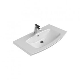 Turkuaz Seramik 90x51 cm Cerastyle Plus Etajer Uyumlu Banyo Lavabo