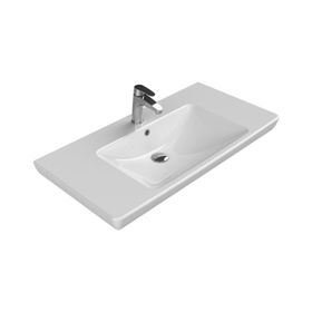 Turkuaz Seramik 95x48 cm Cerastyle Porto D Etajer Uyumlu Lavabo
