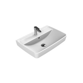 Turkuaz Seramik Cerastyle Duru Etajerli 60x40 cm Lavabo