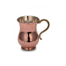 Turna Bakır TURNA0451-1 300 ml Kırmızı El Dövme Kordonsuz Maşrapa