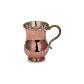 Turna Bakır TURNA0451-1 300 ml Kırmızı El Dövme Kordonsuz Maşrapa