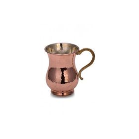 Turna Bakır TURNA0451-1 300 ml Kırmızı El Dövme Kordonsuz Maşrapa