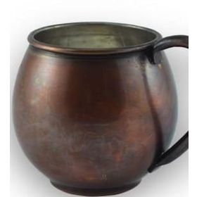 Turna Bakır TURNA0453-3 580 ml Terra Oksit Düz Bardak