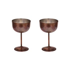Turna Bakır TURNA0457-2 No: 2 400 ml Vino Nikel Düz Kadeh