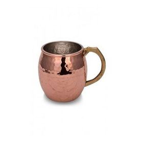 Turna Bakır TURNA0466-1 550 ml Riva Kırmızı El Dövme Bardak
