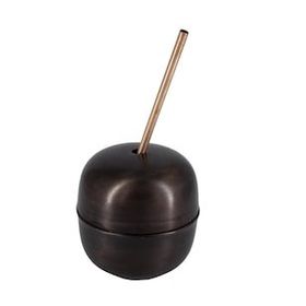 Turna Bakır TURNA0485-3 250 ml Apple Cocktail Oksit Düz Pipetli Bardak